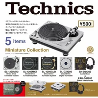 Kenelephant Gashapon Technics Miniature Vinyl Record Player DJ Kawaii Cute Figure Capsule Toys Anime Doll Accessories Gift