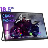 ZEUSLAP-Z18S 18.5inch FHD 100Hz 100%sRGB 300Nits Matte IPS Panel Monitor forPhone/PS5/Nintendo Switch/Laptop Second Screen