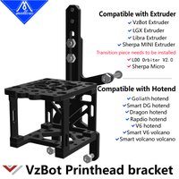 Mellow CNC Aluminium VzBoT 330/235 Druckkopfhalterung für Goliath Crazy Dragon Hotend VZ Extruder Sherpa Mini 3D-Drucker