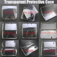 YUXI 1PCS Clear Crystal Shell For 2DS 3DS XL LL New 3DS XL NDSL NDSI XL PSP GO Protective Cover Shell For GBA SP