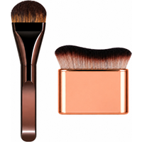Ultra-Thin Multi-Function Makeup Brush Set with Self Tanning Body Brush, Portable Foundation Brush, Eyeshadow Brush, Highlighter