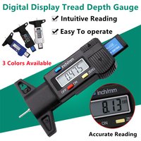 Digital Depth Gauge Caliper Tread Depth Gauge LCD Tire Tread Gauge For Car Tire 0-25mm Measurer Tool Caliper Repair Depth Tools