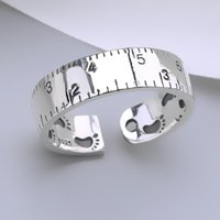925 Sterling Silver Rule Open Rings For Women Luxury Designer Jewelry Accessories Wholesale GaaBou Jewellery
