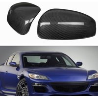 Rear View Caps Mirror Cover For Mazda RX-8 RX8 2004-2011 Carbon Fiber Car Exterior Door Side Reverse Shell Rearview Case Add On