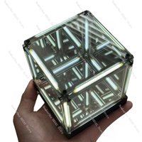 Gaming Room Desktop Atmosphere Light Creative Fashion Esports Cubic Ornament White 2026 Tech Abyss Magic Cube 4D Space Stereo