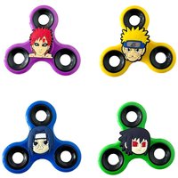 1 Pc Anime Naruto Action Figures Fidget Spinner Kakashi Uchiha Itachi PVC Model Finger Stress Relieving Hand Spinner Kid Toy