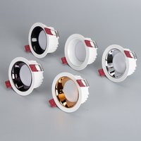 Anti Glare Dimmable Recessed LED Bulb +Driver AC110- 230V Downlights COB 7W 9W 12W15W 18W 24W Ceiling Lamp Spot Light Parlor