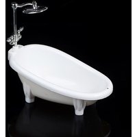 1/6 Dollhouse Miniature Furniture Mini Bathtub Tub Model Toy Simulation Bathroom Accessories Kids Pretend Doll House Decor Toy