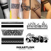 Armband Combination Temporary Tattoo Sticker Lasts 1-2 Weeks Waterproof and Anti-Friction