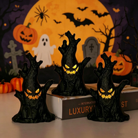Halloween LED Ghost Tree Lights Deliver Scary Atmosphere for Indoor Home Decoration and All Kinds of Holiday Party Activities