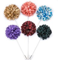 Hi-Tie New 18 Colors Rose Boutonniere Groomsmen Bridesmaid Wrist Corsage Buttonhole Wedding Accessories Brooch