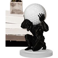 Golf Ball Holder Display Stand Artistic Design Collection Storage Rack Sculptural Organizer for Golf Enthusiasts Home Decor