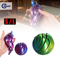 Slime Ball Fidget Toy 3D Printed Twistsphere Fidget Toys Gear Liquid Flow Balls Rotating Design Anxiety Relief Toys For Office