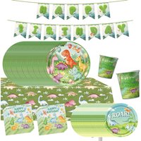 New Cartoon Dinosaur Boy Birthday Party Decoration Paper Cup Plate Napkin Tablecloth 3D Balloon For Kids Baby Shower Supplies