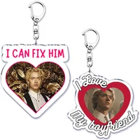 Coriolanus Snow I Can Fix Him Key Chain Keychains Hunger Games Tom Blyth Ring for Accessories Bag Pendant Keyring Jewelry Gifts
