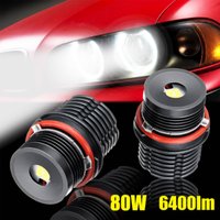 Haute Puissance Blanc 6500K 40 W/pcs LED Angel Eyes Halo Anneau Marqueur Ampoule Remplacement pour BM-W E39 E53 E60 E63 Fournitures De Voiture