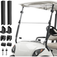 Golf Cart Foldable Clear/Tinted Golf Cart Windshield Fit for Yamaha G29 Drive 2007-2016 Gas & Electric With High-Hardness PC