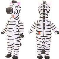 Adult cute animal inflatable costumes, standing zebra Cosplay, interesting zebra costumes, Halloween Purim fancy mascot costumes