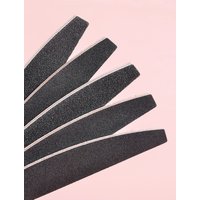 5/10/20/50/100PCS Professional Nail Files bulk black EVA Thickened Half Moon Nail Files Sandpaper For Nails Manicure Salon Tools
