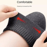 Hight Quality Cashmere Wool Knee Brace Pads KneeCap Protector Leg Warmers Black/Grey Knee Warmers Knees