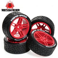 4pcs 1/10 flat racing car RV Tamiya Kyosho Infinity HPI belt drive wheels R540