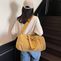 High Quality Travel Bag Corduroy Shoulder Crossbody Duffle Bag for Women 2026 Ladies Tote Luggage Bag Large Designer Handbags