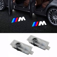 Car Door Welcome Lamp LED Atmosphere Light Ghost Shadow Projector Light For BMW M Performance E46 E90 E60 F20 X1 F10 F30 Sticker