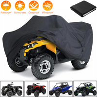 AliExpress NONE Quad Bike ATV Cover Universal 210D Oxford Waterproof Motorcycle Vehicle Scooter Kart Motorbike Resistant Dust UV Protector Black