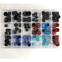 90Pcs Car Air Conditioner Repair Kit Car R134A R12 High And Low Pressure Side AC System Valve Core Dust Cap