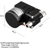 Kamoer 8L/min KLVP6 Micro Diaphragm Vacuum Pump 12V 24V BLDC Motor Threaded Air Pump Negative Pressure 0.08Mpa Suction Pump