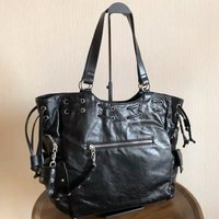 New Stud String Big Bag Korean Fashion Tote Bag Cool Motorcycle Bag Retro Y2k Shoulder Bag Travel Handbag Luxury Crossbody Bag