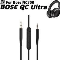 Plug and Play 2.5mm to 3.5mm Jack Headset Audio Cable With Mic For Bose NC700/QuietComfort Ultra Headphone
