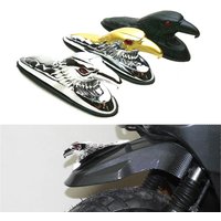 Universal Motorcycle Red Eye Eagle Head Fender Ornament Aluminum Motorbike ATV Bike Aluminum Front Mudguard Decoration