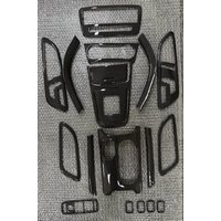 Real Carbon Fiber Central Control Gear Box Panel Window Lifting Cover Trim For Mercedes-Benz A Class A45 GLA GLA45 CLA CLA45 AMG