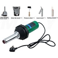 1080W 220V Plastic Hot Air Welding Gun Torch with Nozzle Roller Plastic Welding Machine Heat Gun Kit Welder for Bumper PP PVC