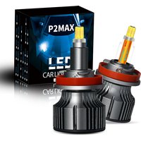 Copper Pillar 6 Sides 360 LED Headlight Bulbs 15000LM H1 H7 H8 H11 9005 9006 9012 CSP 72Chips*2 LED Lights 6000K Auto Headlight