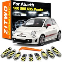 ZITWO Canbus Für Fiat Abarth 500 595 695 500C 595C 695C Grande Punto EVO 2007-2023 Auto Led-lampe Innen Stamm Dome Licht Kit