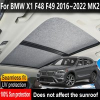 Car Sunroof Insulation Roof Visor For BMW X1 F48 F49 2016~2022 2021 20 MK2 Anti-UV Electrostatic Adsorption Sky Curtain Sunshade image 4