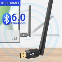 USB Bluetooth 6.0 Adapter Bluetooth 5.4 Dongle Bluetooth Receiver & Transmitter for PC Windows 11/10/8.1 for Keyboard/Mouse