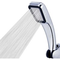 1Pcs Silver/Orange Handheld Shower Head High Pressure 300 Hole Water Saving Showerhead Rainfall Bathroom Bath Nozzle Filter