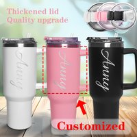 1PC Personalized 40oz Stainless Steel Tumbler cup, Custom Name Water Bottle, Large capacity thermo bottle, personalized gifts