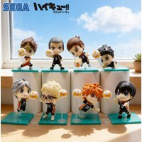 SEGA Haikyuu!! Anime Collection - 8-Piece Set Cute Chibi Figures Hinata Shōyō & Kageyama Tobio Premium Merchandise