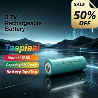 High Capacity 3500mAh 18650 3.7V Rechargeable Li-Ion Battery Button Top for Remote Control Car Mini Fan Electronics Replacement