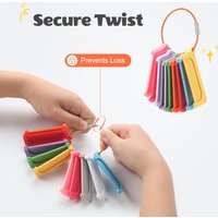 10Pcs Yoto Card Holders Reusable Plastic Storage Pouch with Ring Loops for Yoto Mini Player Audio Cards Organizer