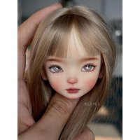 SD BJD New 1/6 Doll hale Head High Quality Resin Beautiful Girl Makeup Toy Gift, only includes a headd