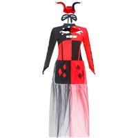 Halloween Cosplay Costume Sexy Harley Quinn Clown Dress Masquerade Uniform Performance Theme Party Role Playing Women Outfits