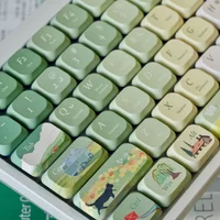 Low Profile Keycaps 120 Keys 5MM ADA Keycap Double Shot PBT Keycaps for MX Switch 60% 65% 75% Gamer Mechanical Keyboard Cap