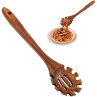 1PC Wood Pasta Spoon Long Handle Noodle Spoon Colander Soup Skimmer Cooking Spoons Scoop Kitchen Utensils Tool