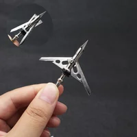 Mechanical Hunting Broadhead 2 Inch Cutting Diameter Expandable Double Blade Automatic Deployment for Compound Recurve Bow Hunt
