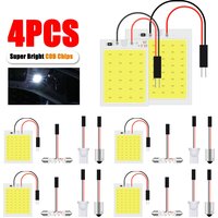 4pcs Festoon LED COB LED Bulbs 31mm 36mm 39mm 41mm with T10 BA9s C5W Socket Car Dome LIght Auto Car Interior Reading License Led